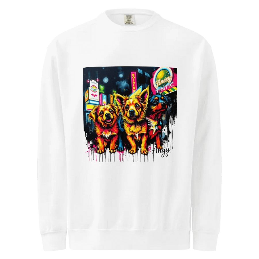 Neon City Pups Unisex Sweatshirt product image (1)