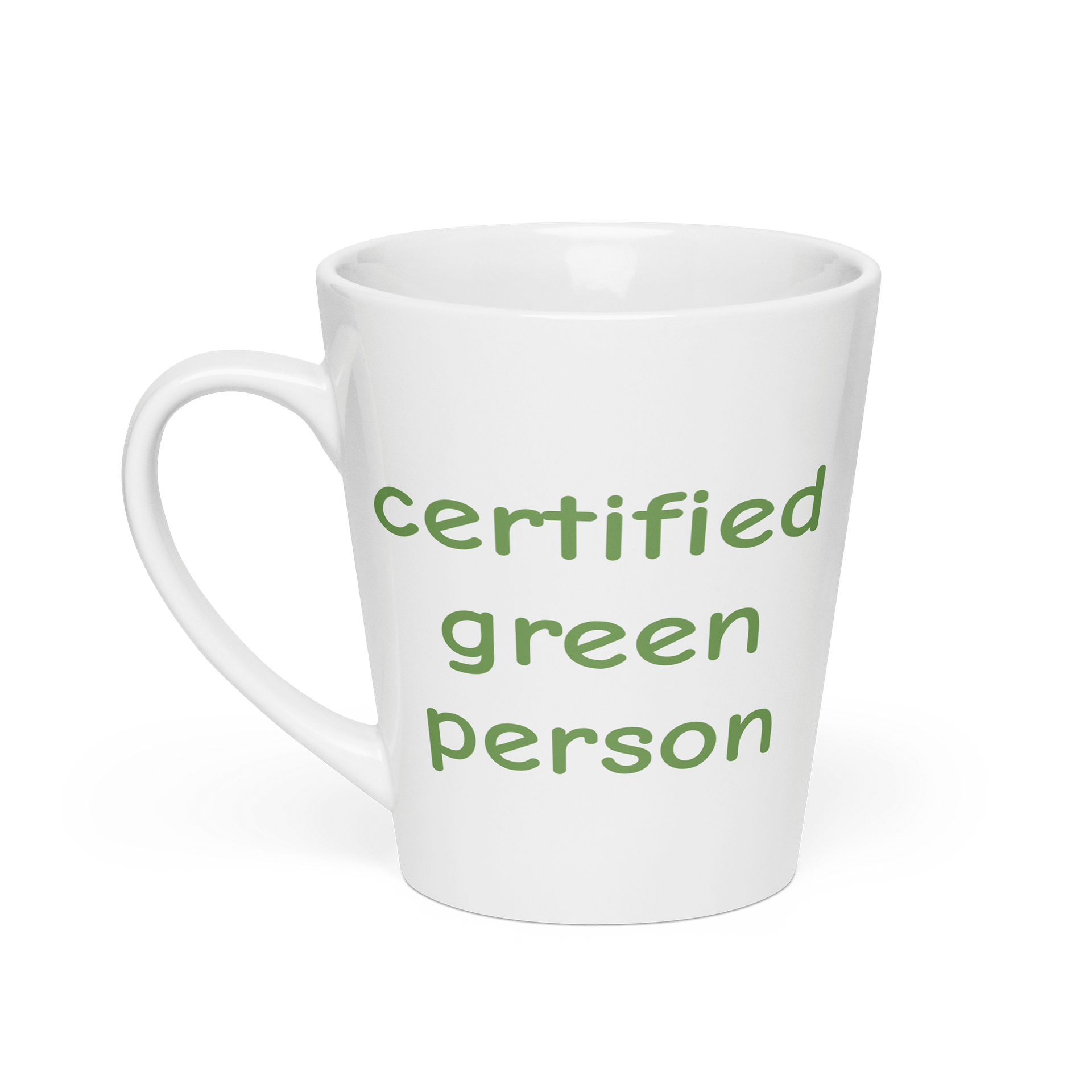 Certified Green Person Latte Mug 12oz product image (1)