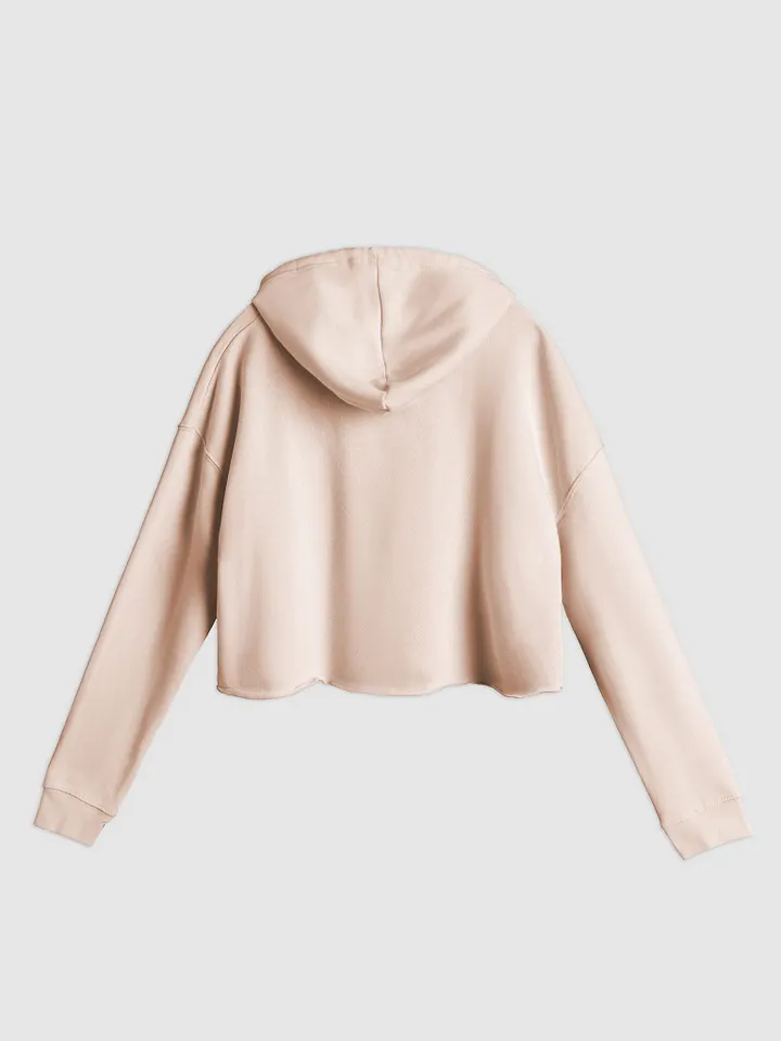 “It’s all a bit!!!” (sm. lined design, #CB5F5F) lightweight cropped hoodie product image (4)