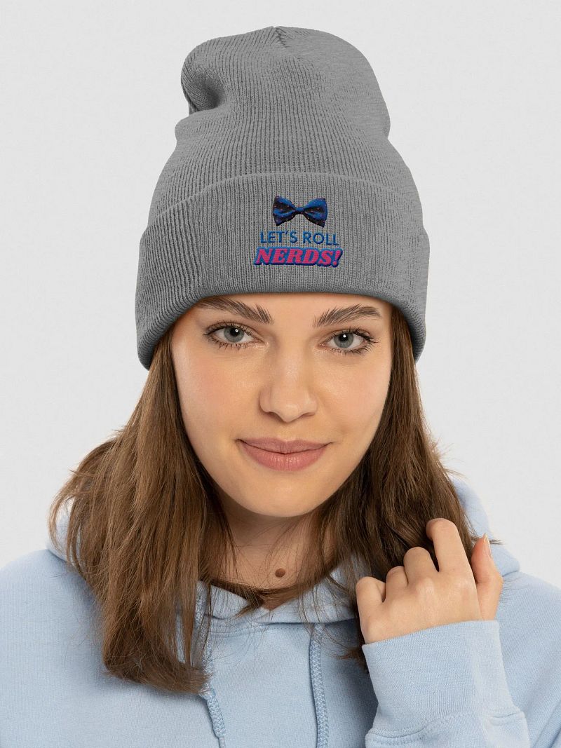 Let's Roll Nerds! Bow Tie Beanie