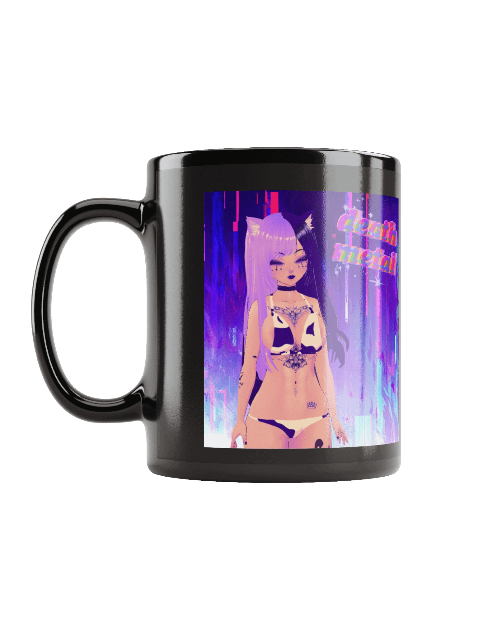Kawaii Death Black Glossy Mug product image (6)