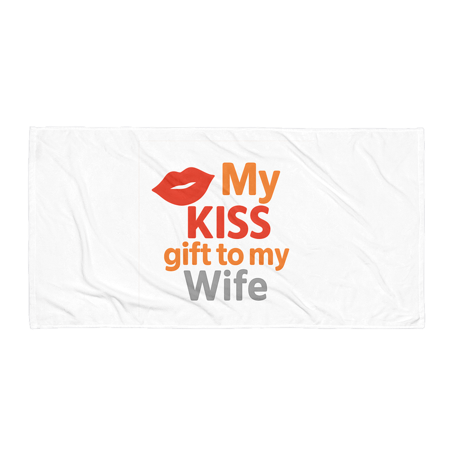 KISS of Love Sublimated Towel product image (1)