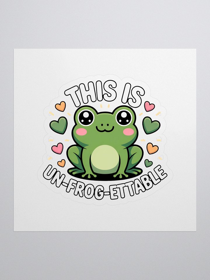 Un-FROG-ettable Kiss Cut Stickers product image (1)