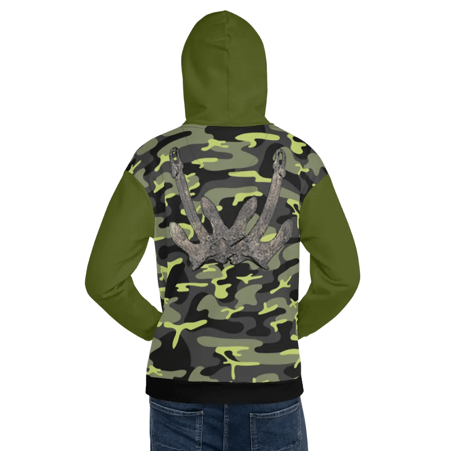 Green & Camouflage Anchor Hoodie product image (12)
