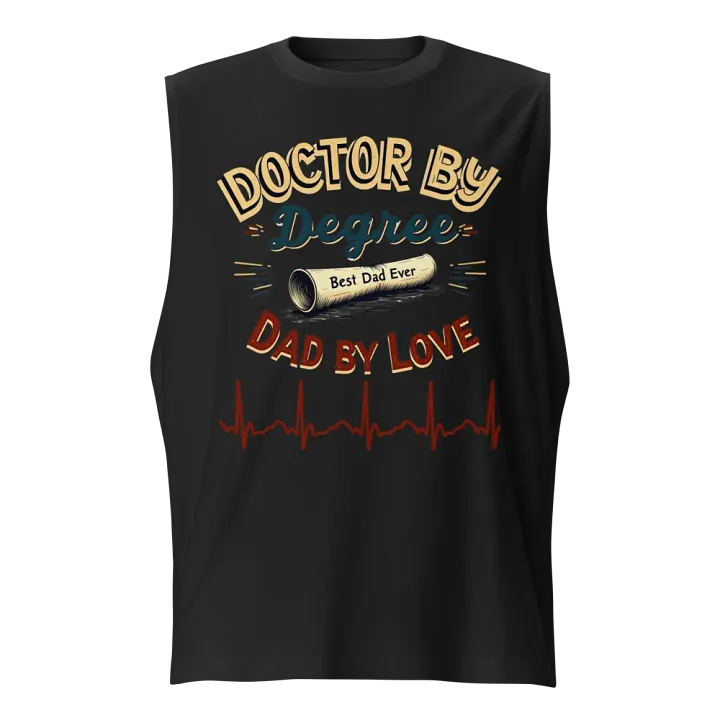 Doctor by Degree Muscle Tank for the Best Dad Ever product image (1)