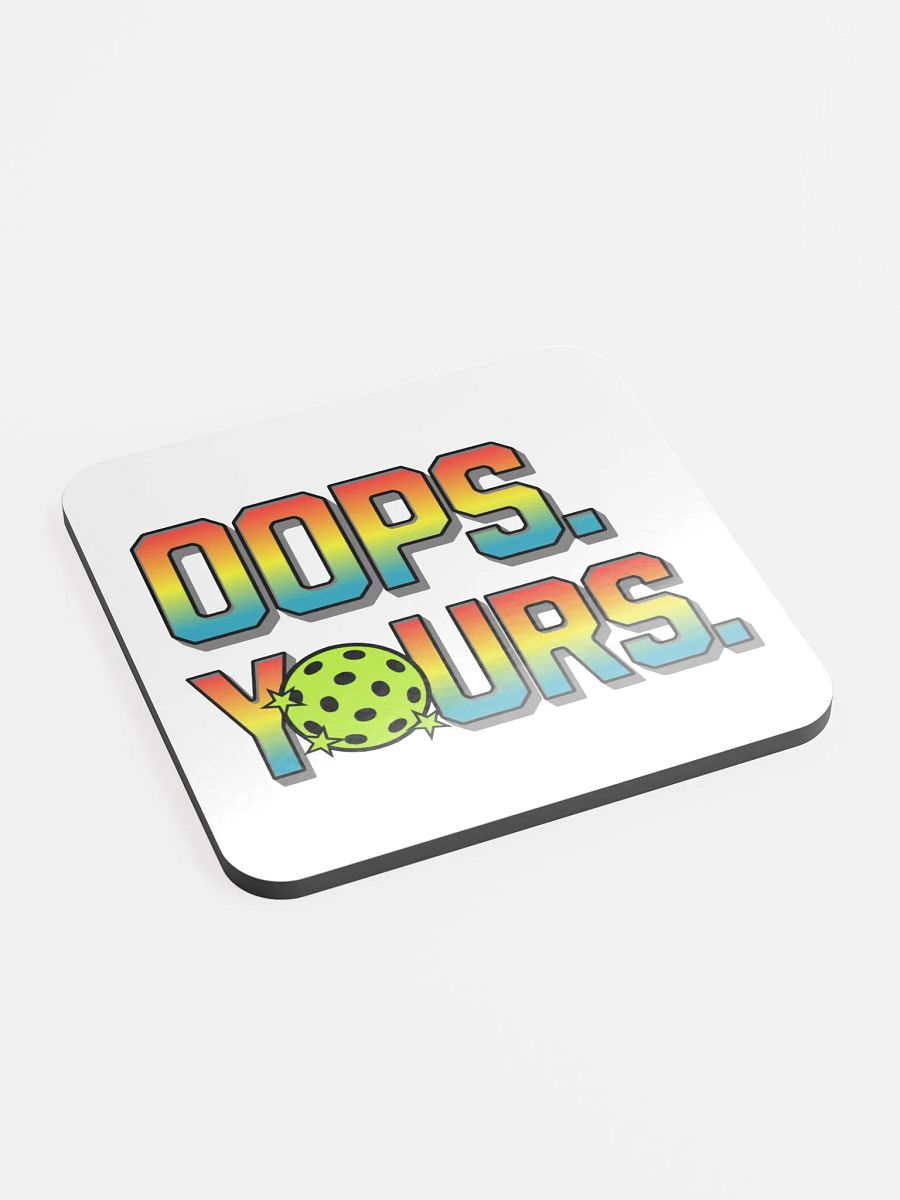 Oops Yours Pickleball Gradient Cork Coaster product image (3)