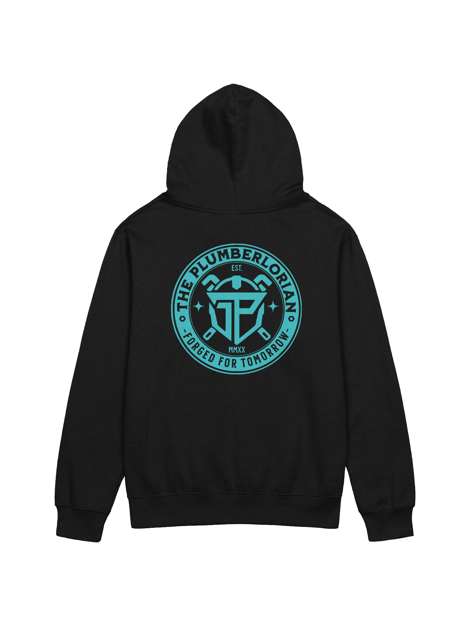 FORGED HOODIE (TEAL LOGO) product image (4)