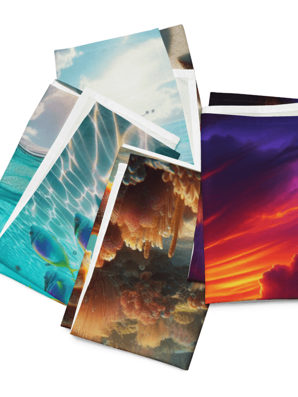 Underwater Wonderland Cloth Napkin Set | AI Design product image (2)