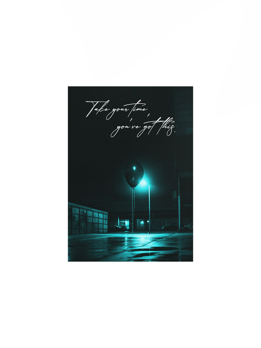 "Take your time" Handwritten Matte Poster product image (4)
