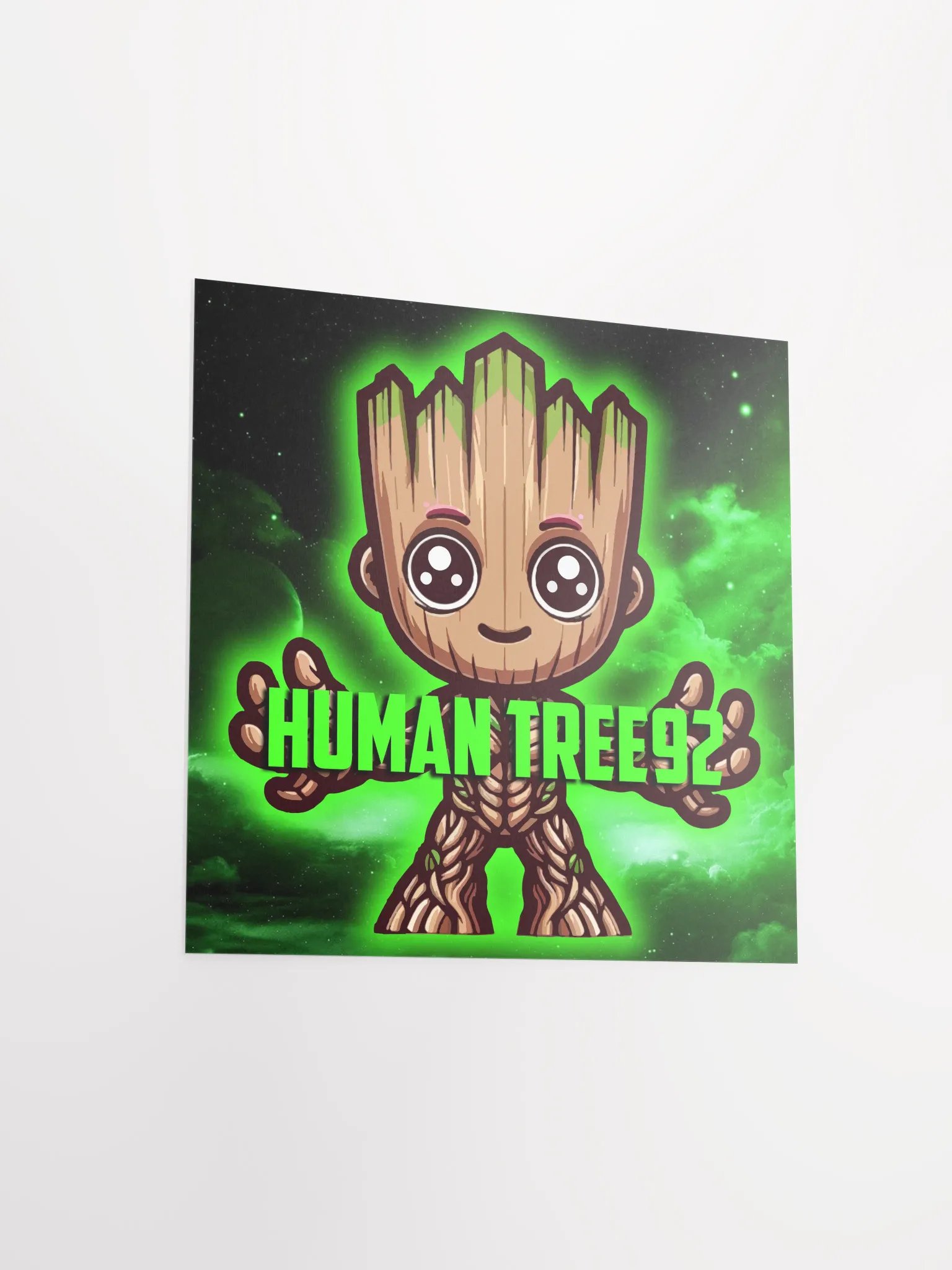 Enhanced Matte Paper Poster Green Glow Full product image (6)