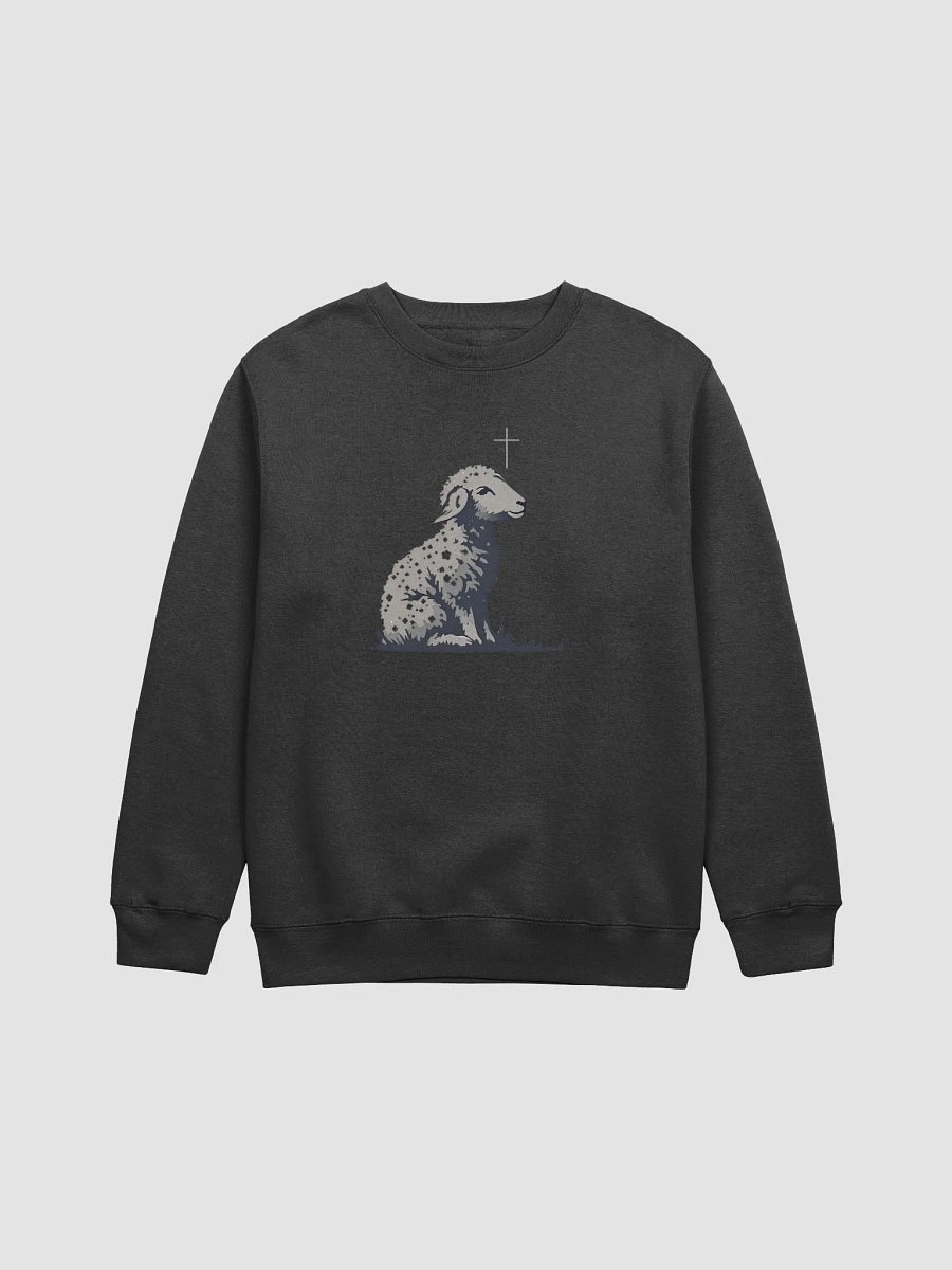 Gentle Shepherd Christian Premium Crewneck Sweatshirt | Isaiah 40:11 product image (2)
