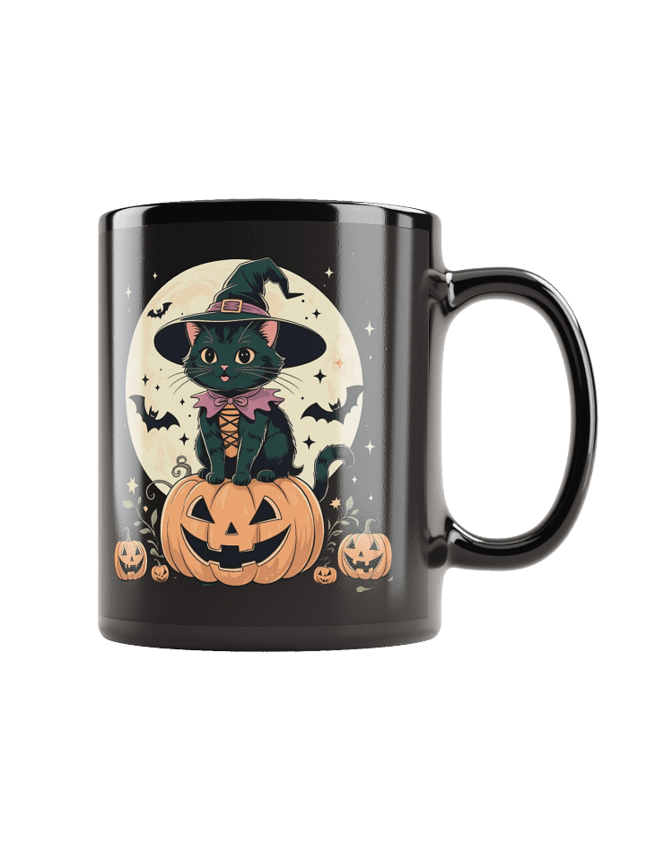 Witchy Black Kitten Halloween Mug product image (1)