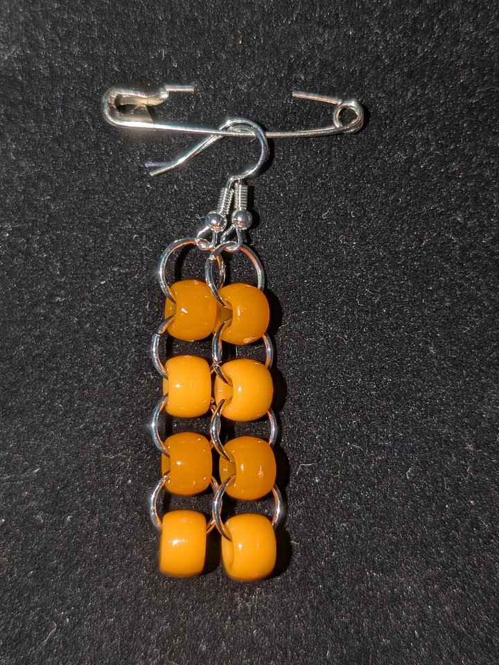 Halloween "Chain Mail" Earrings! product image (2)