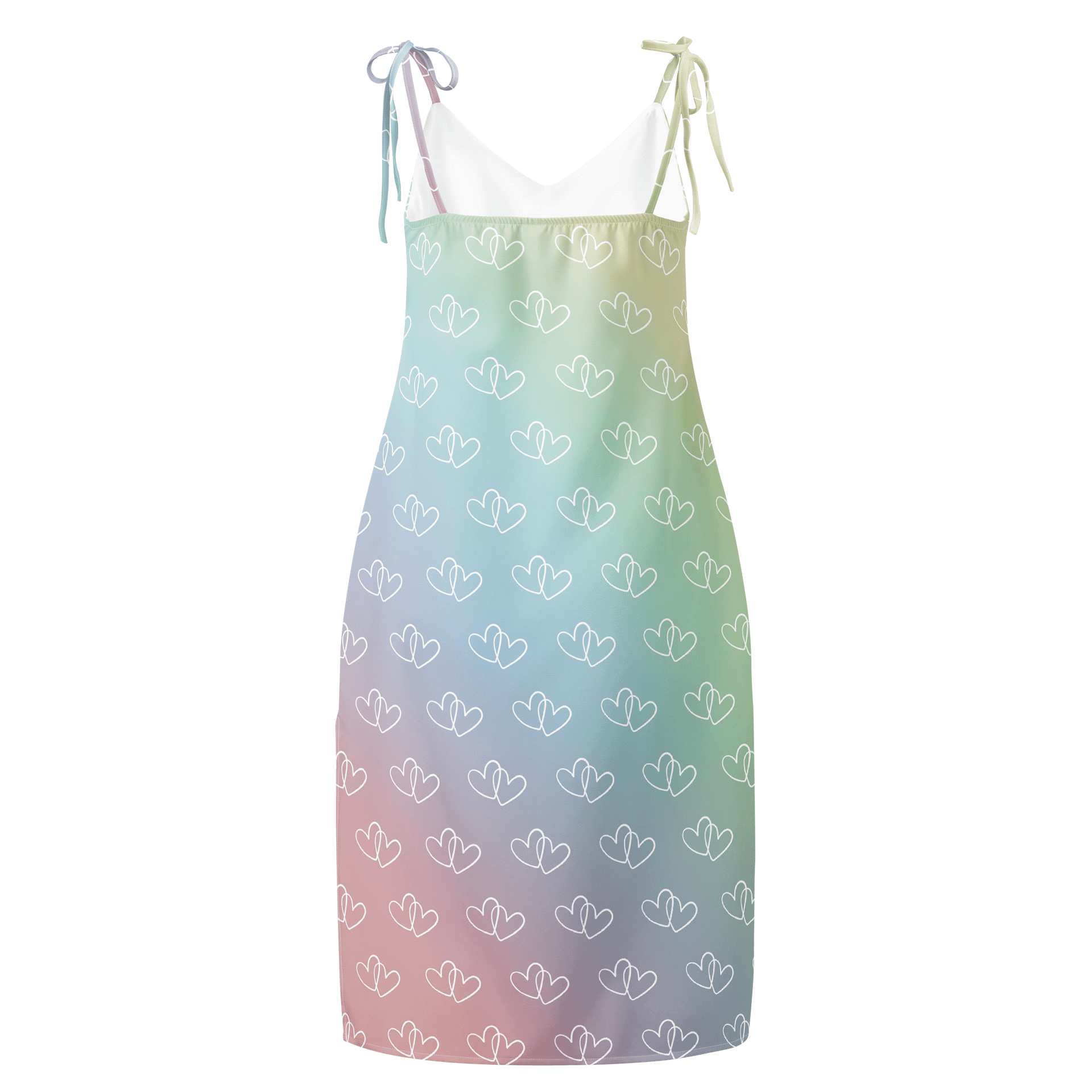 Rainbow Heart Slit Dress product image (2)