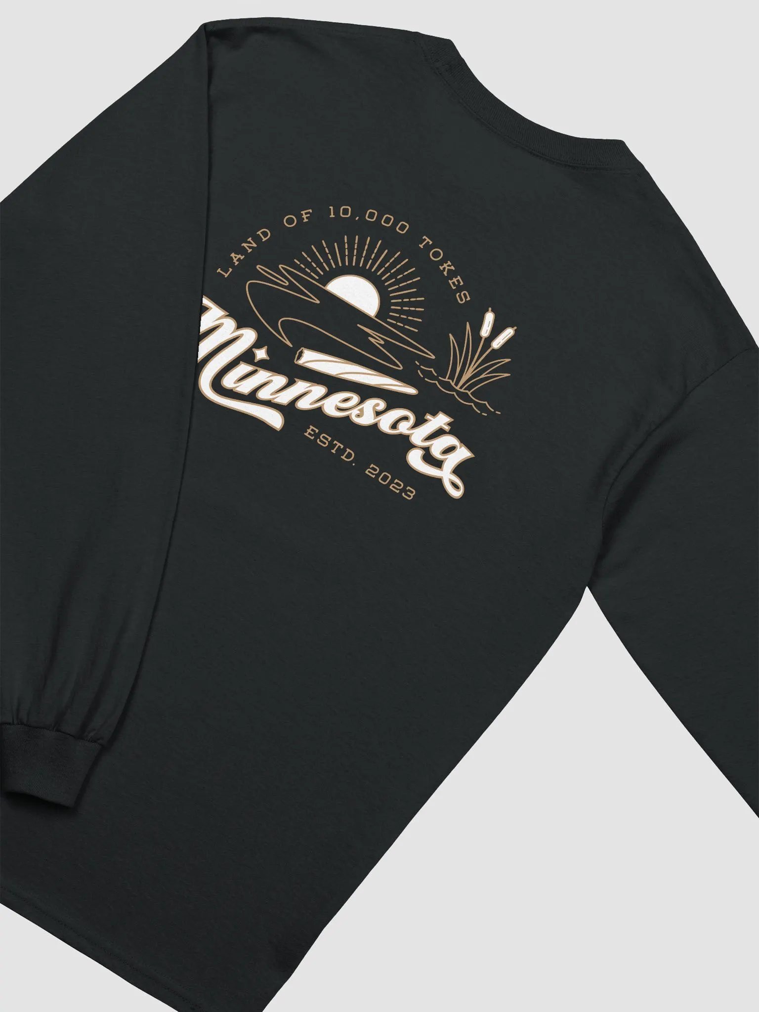 Land of 10,000 Tokes ✧ Minnesota Cannabis Lake Long Sleeve Tee product image (5)