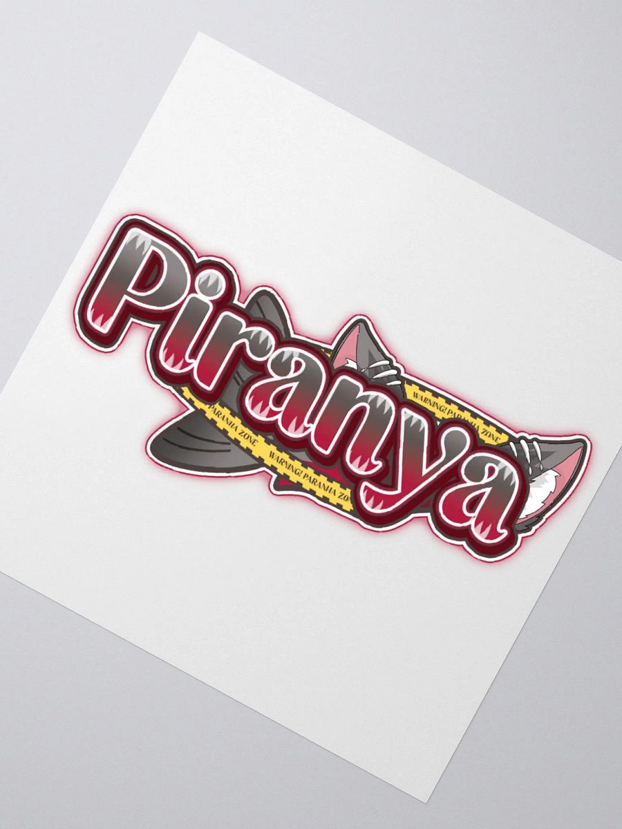 Piranya Logo Sticker product image (2)