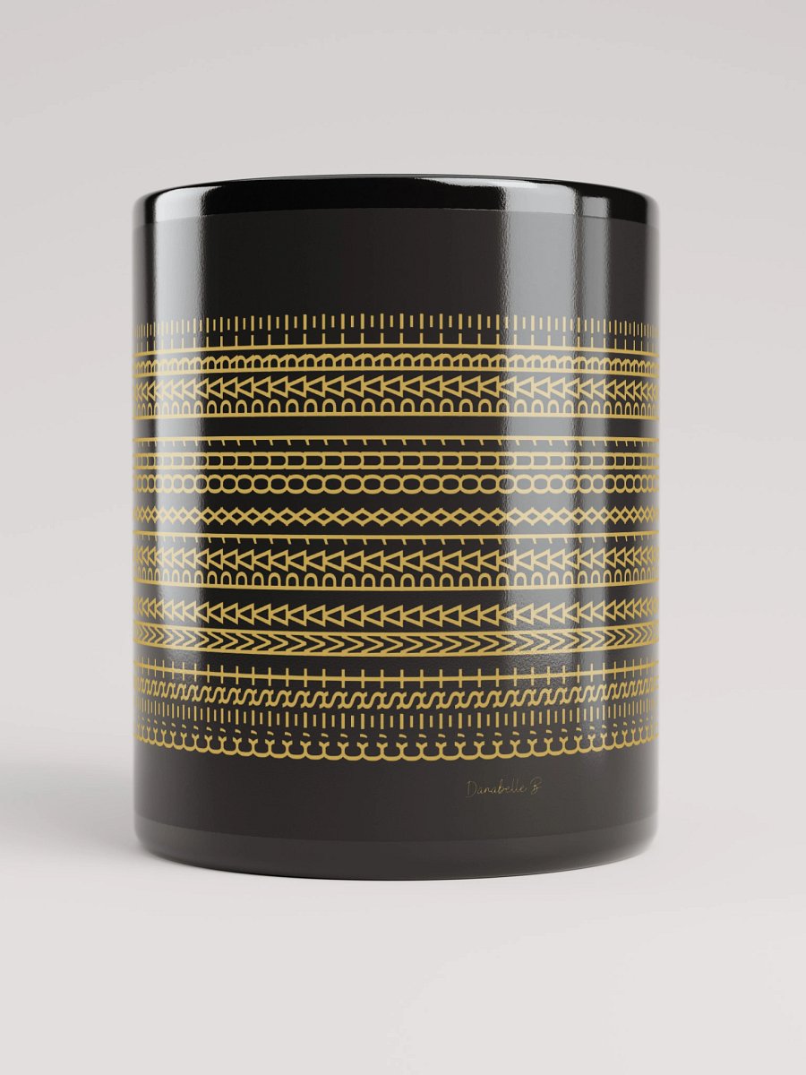 Mug Noir Codé Zen Doré - C'est ma Paix qui Parle - Cadeau Chic product image (5)