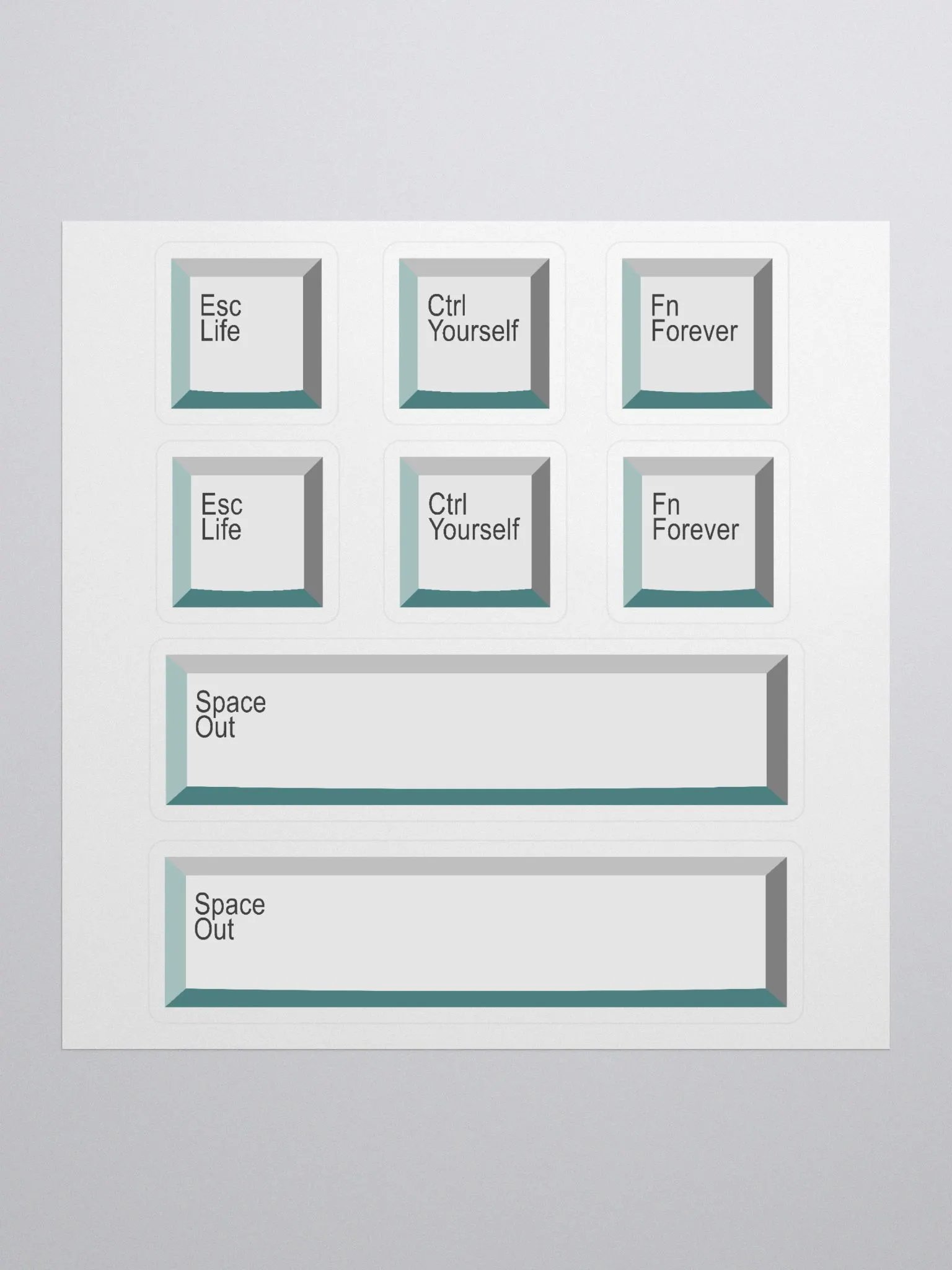 Motivational Keyboard Keys - Sticker Set product image (1)