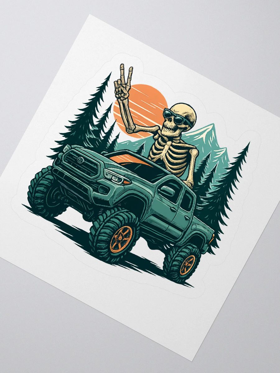 "Ride or Die" Off-Road Skeleton Sticker product image (6)