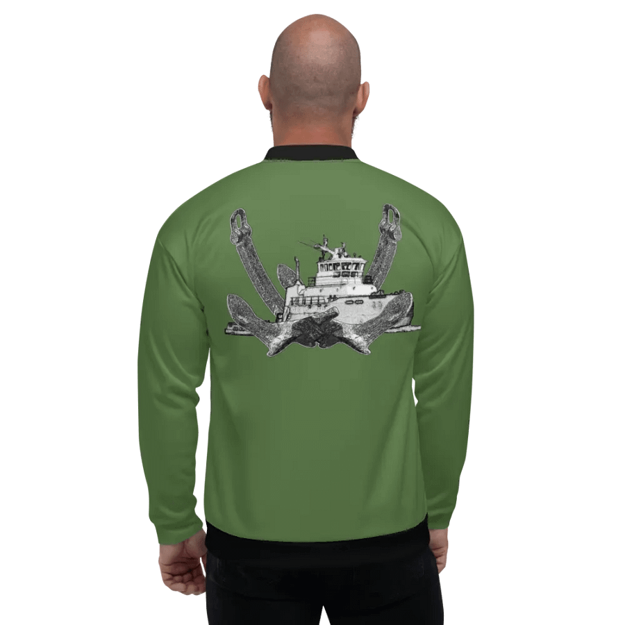 Twin Anchor Titan tug Green Bomber Jacket product image (7)