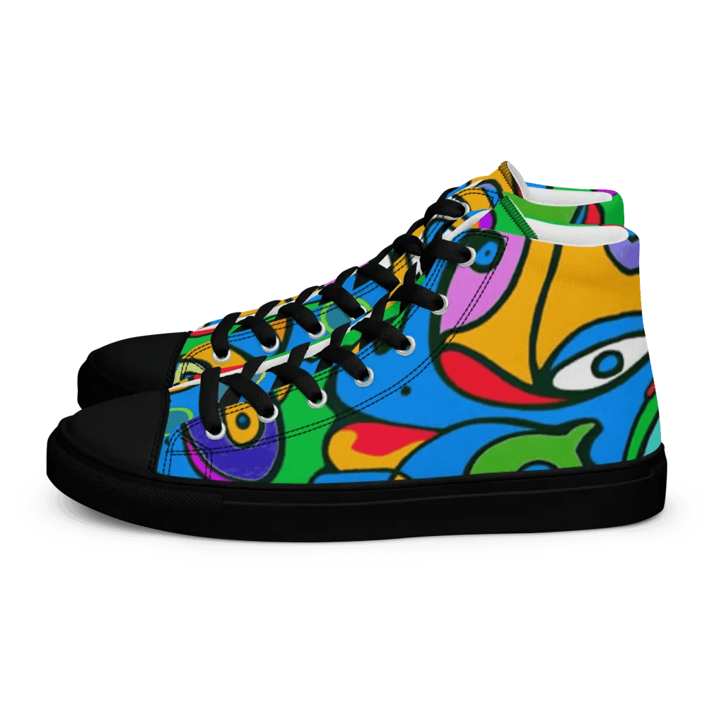 Fishtopia High Top Canvas Shoes product image (1)