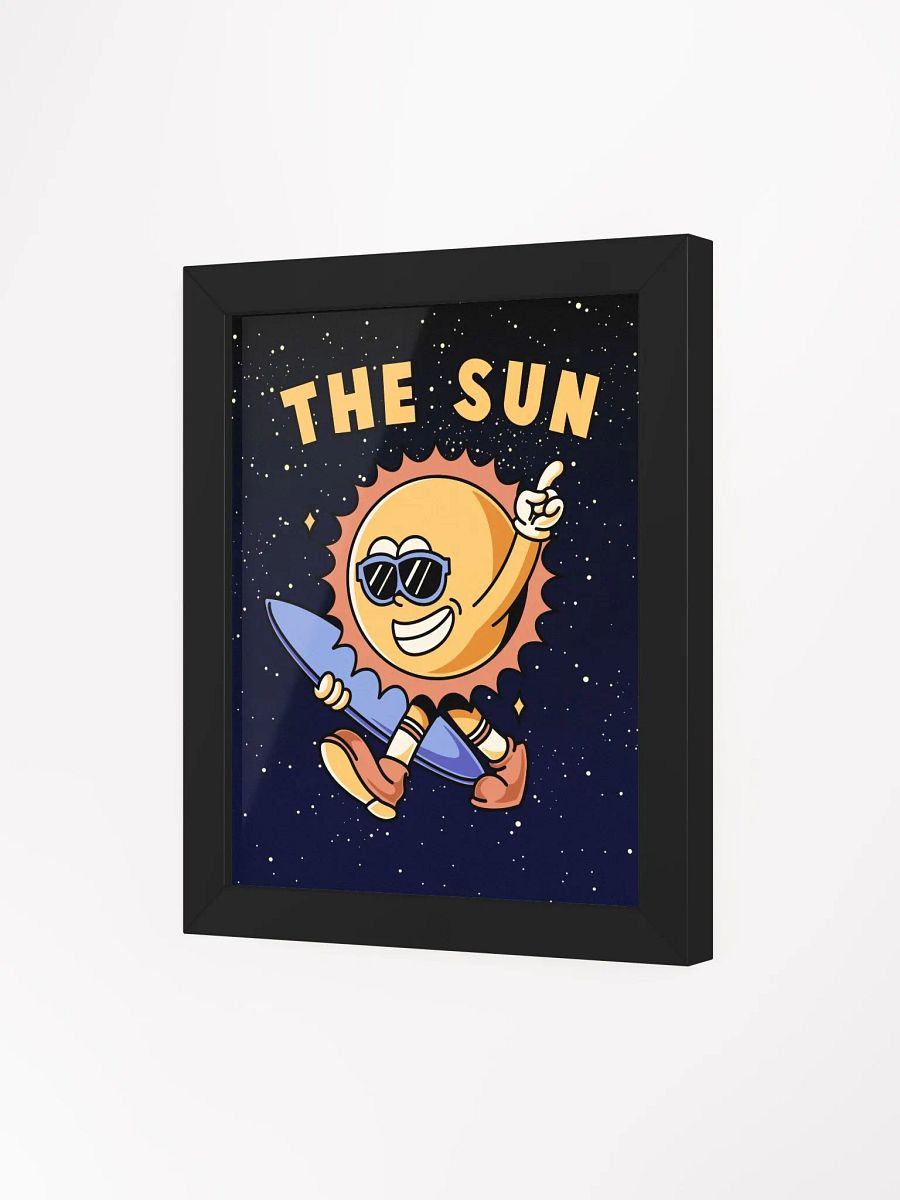 Retro Sun Framed Print product image (3)