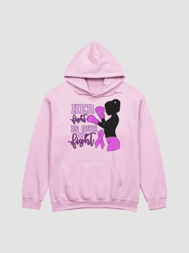 Her fight is our fight postal worker breast cancer hoodie