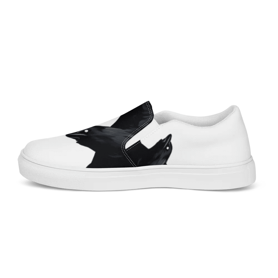 Men's Slip-On Canvas Shoes with Unique Crow Design 🖤 product image (9)