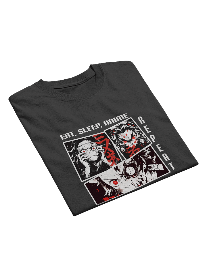 "Eat, Sleep, Anime, Repeat" Heavyweight Printed T-Shirt product image (2)