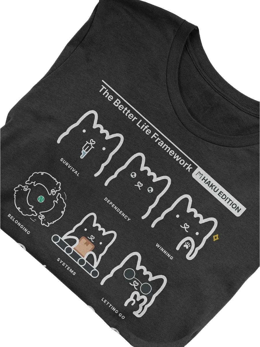 Better Life Framework Tee (HAKU) [BLACK] product image (5)