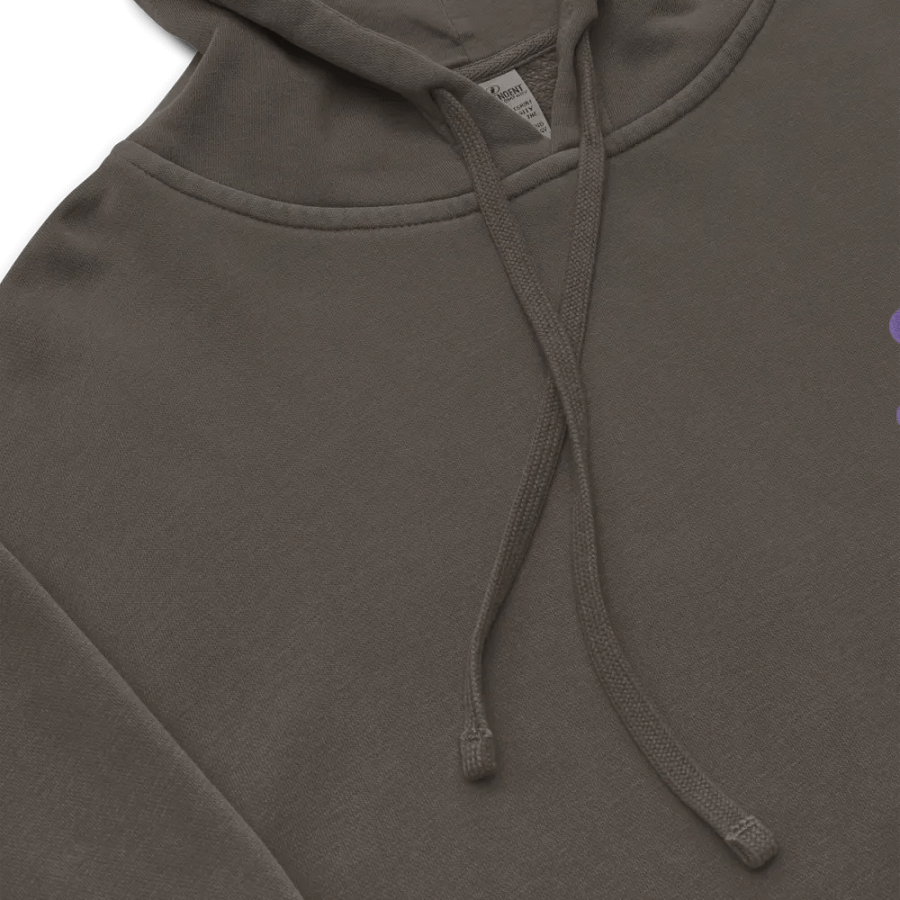 BUSY-BRAINED (L.C. violet bubble design) embroidered pigment hoodie product image (8)