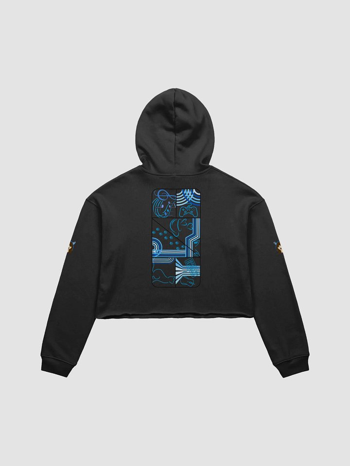 Frenchkittie Techno-Geometric Crop Hoodie product image (2)