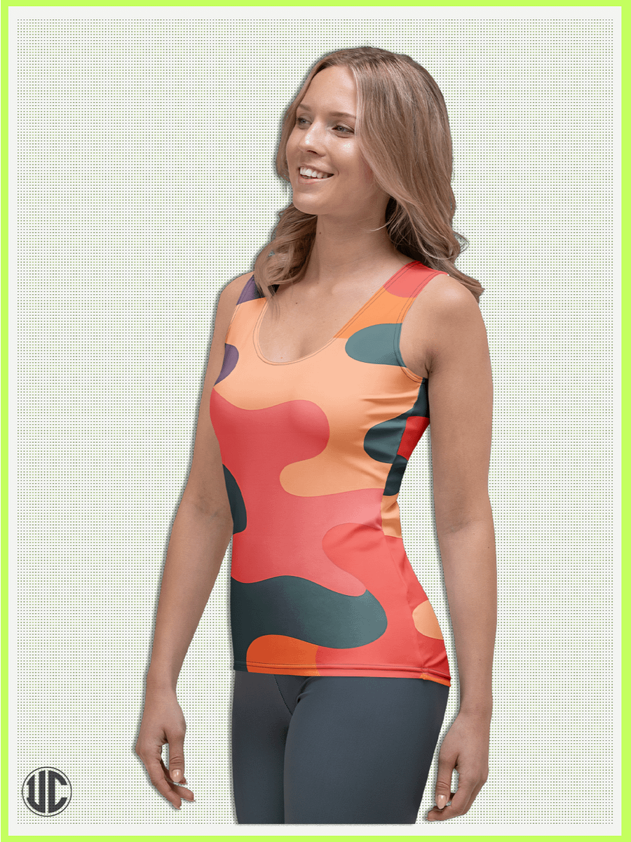 Becky's Coral Camo – Women's Tank Top product image (1)