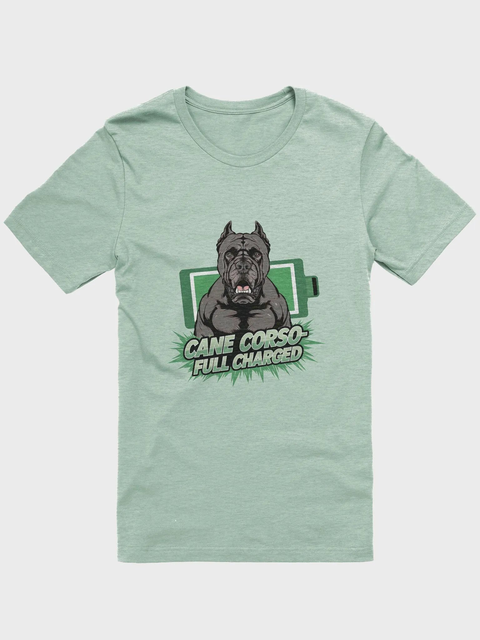 Cane Corso Always Full Charged T-Shirt | Fun Dog Energy Apparel product image (1)