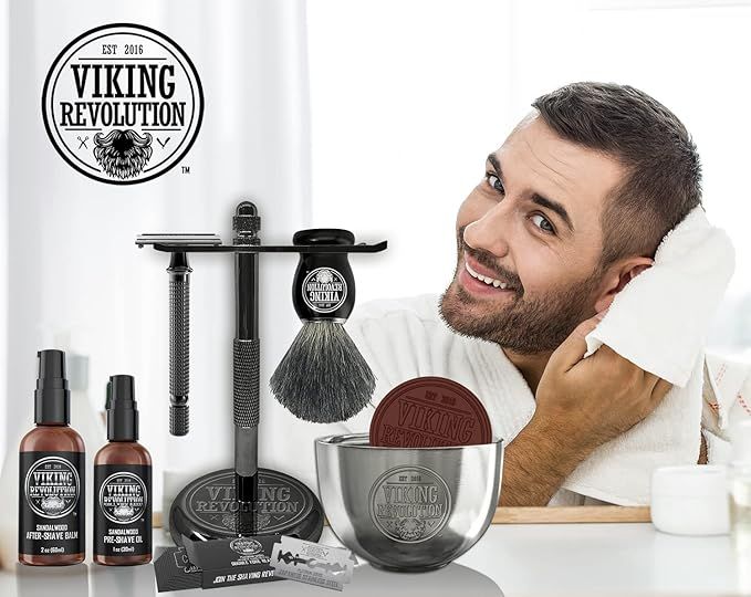 Viking Revolution Luxury Safety Razor Shaving Kit - The Ultimate Grooming Experience product image (4)