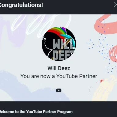 Grinding out and I finally got into the YouTube partner Program! 🎉 #youtube #ypp