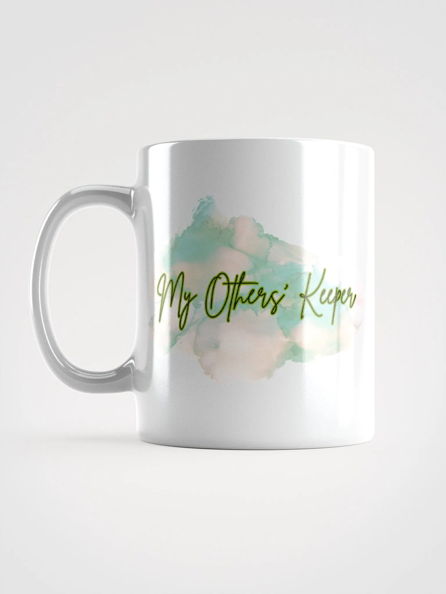 My Others' Keeper White Mug Boho Green product image (6)