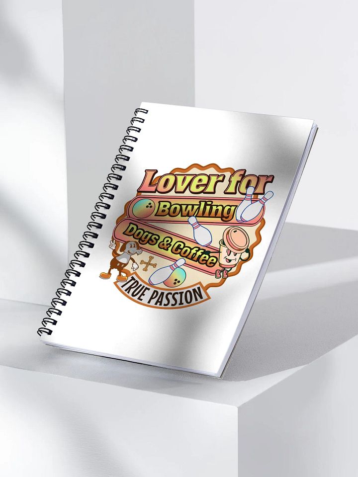 Lover For Dogs Coffee Bowling Playful Passion Spiral Notebook product image (2)