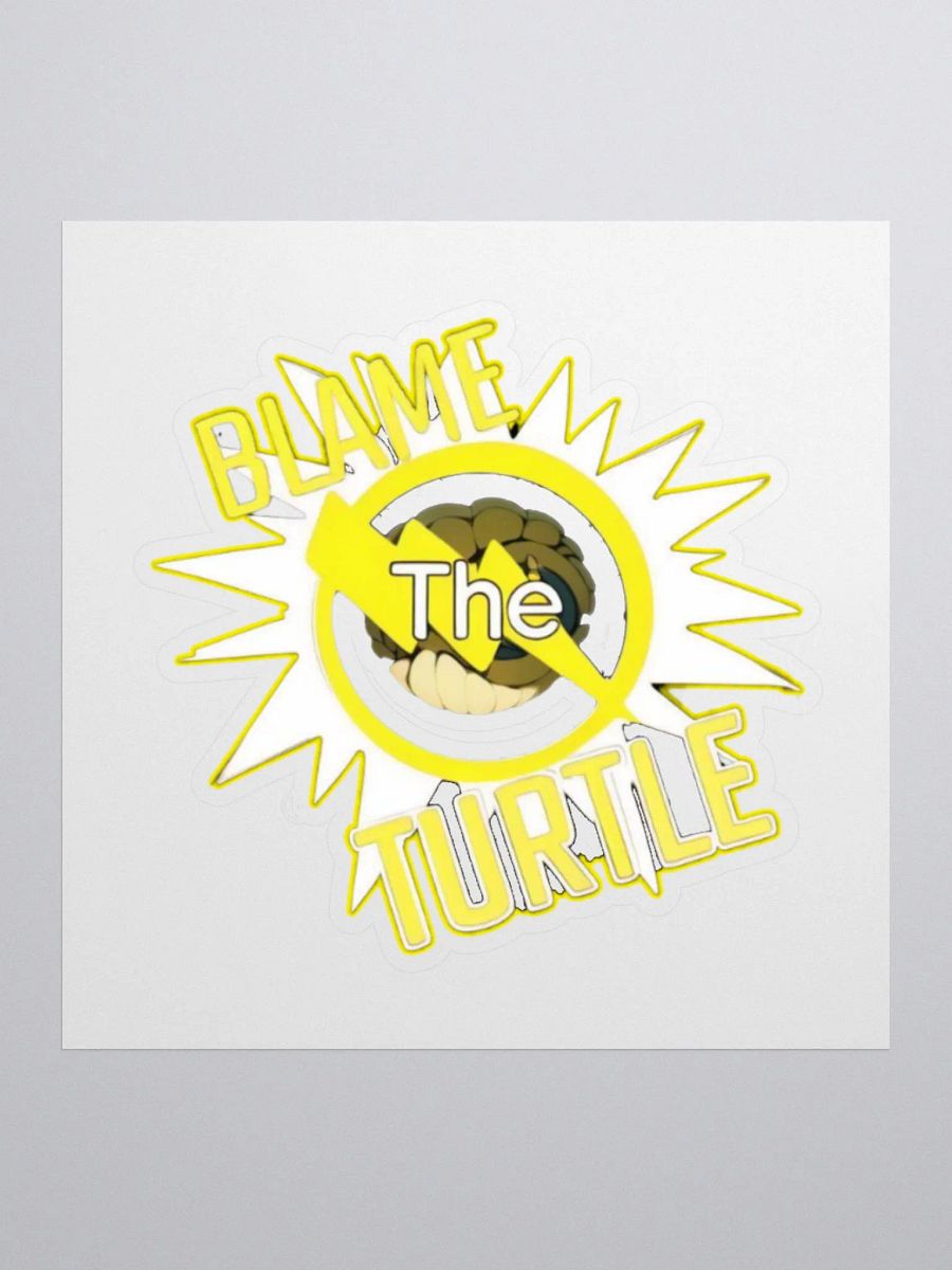 Blame The Turtle! Sticker product image (1)