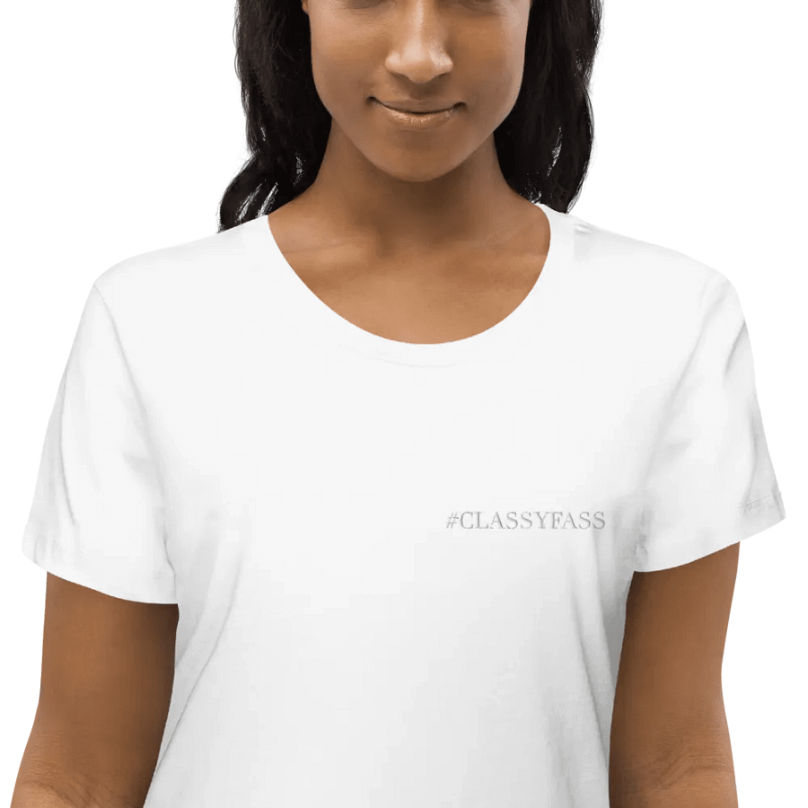 #ClassyFass - White Fitted T-Shirt product image (6)