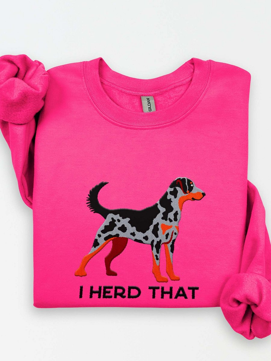 I Herd That Sweatshirt (Embroidered) of a Beauceron(Harlequin) product image (1)