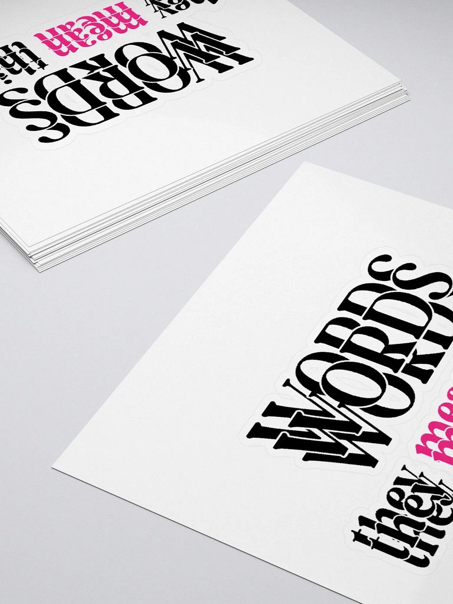 Words - They Mean Things | Kiss-Cut Sticker product image (4)