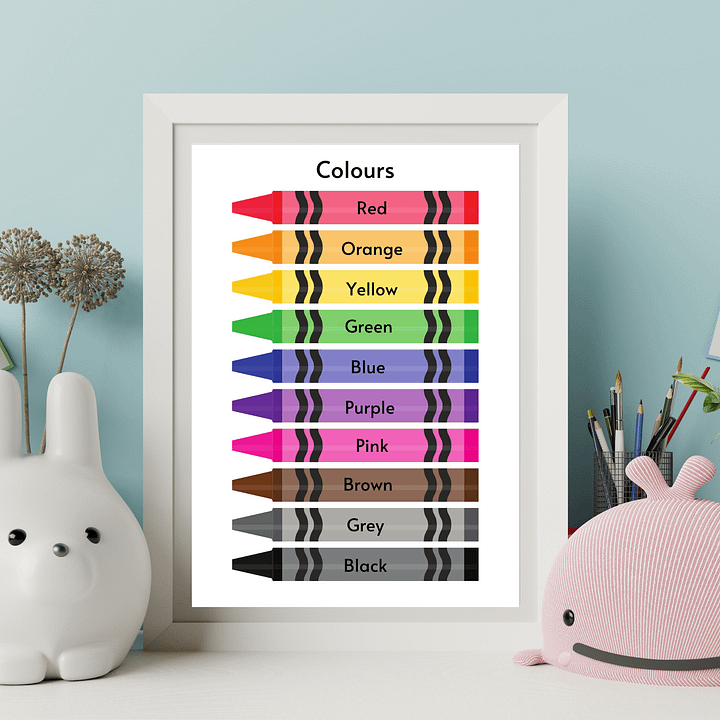 Toddler / Preschooler Colours Learning Poster product image (1)