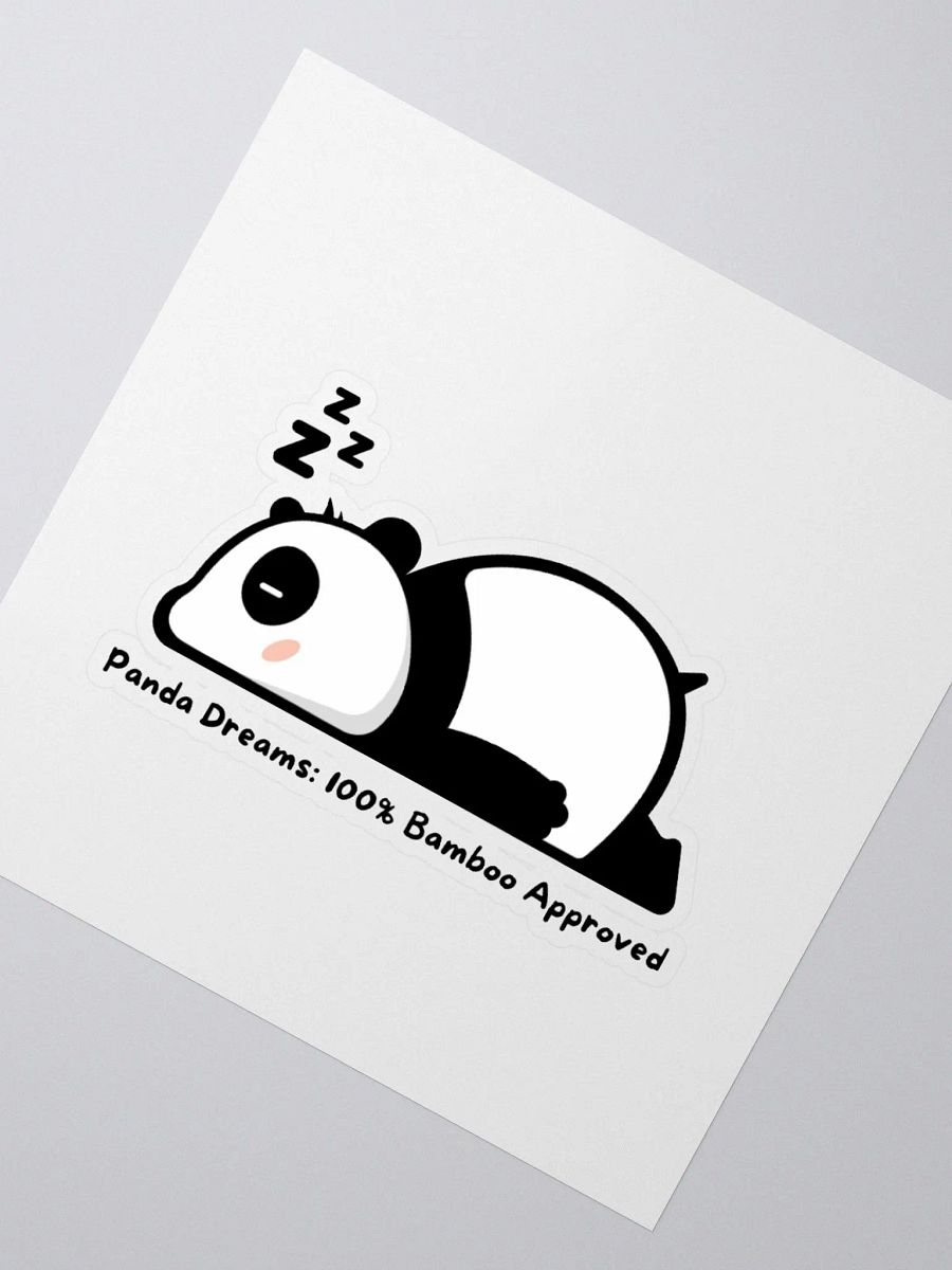 Panda Dreams: 100% Bamboo Approved Sticker product image (5)