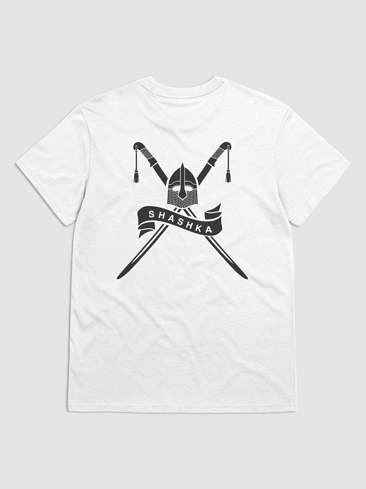 Organic Cotton T-shirt - black shashka on back product image (1)