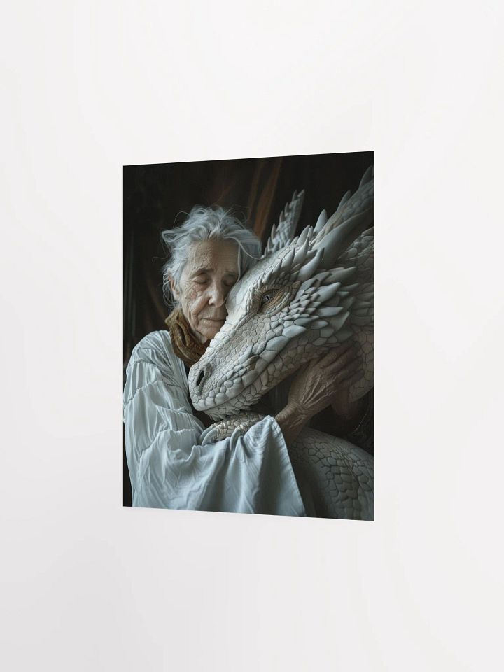 Elder lady with her dragon 01 - Poster product image (9)
