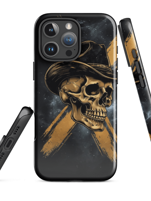 Golden Cowboy Skull Tough iPhone® Case product image (48)