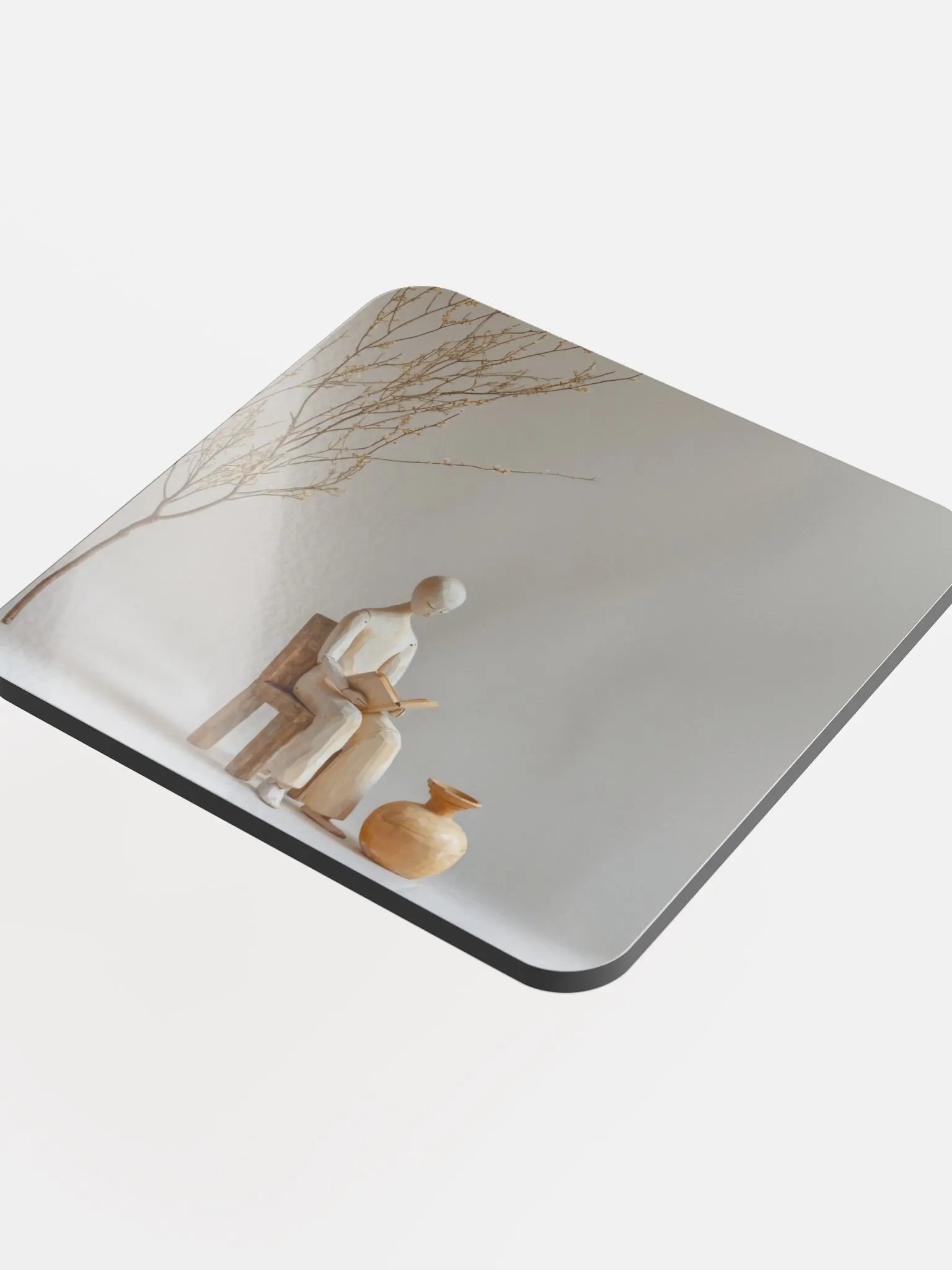 Glossed Cork Coaster by Allcolor-We are all wooden people 001 product image (4)