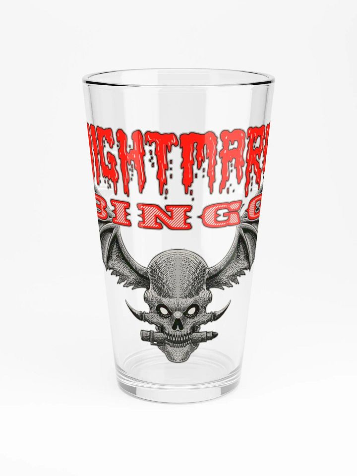 Nightmare Bingo Pint Glass product image (1)