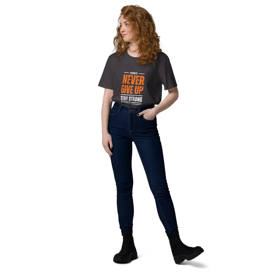 NEVER GIVE UP Glitch Tee product image (142)
